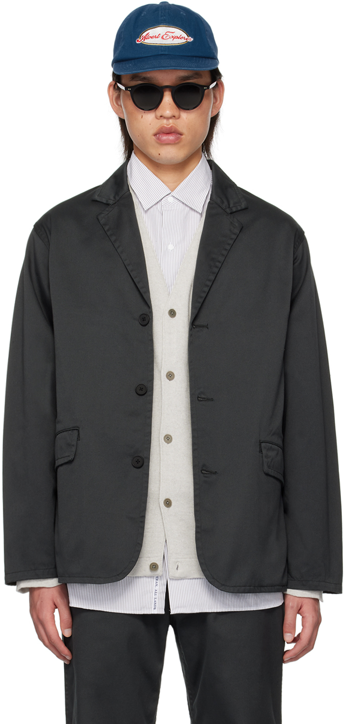 Shop Nanamica Gray Tailored Blazer In H Gray