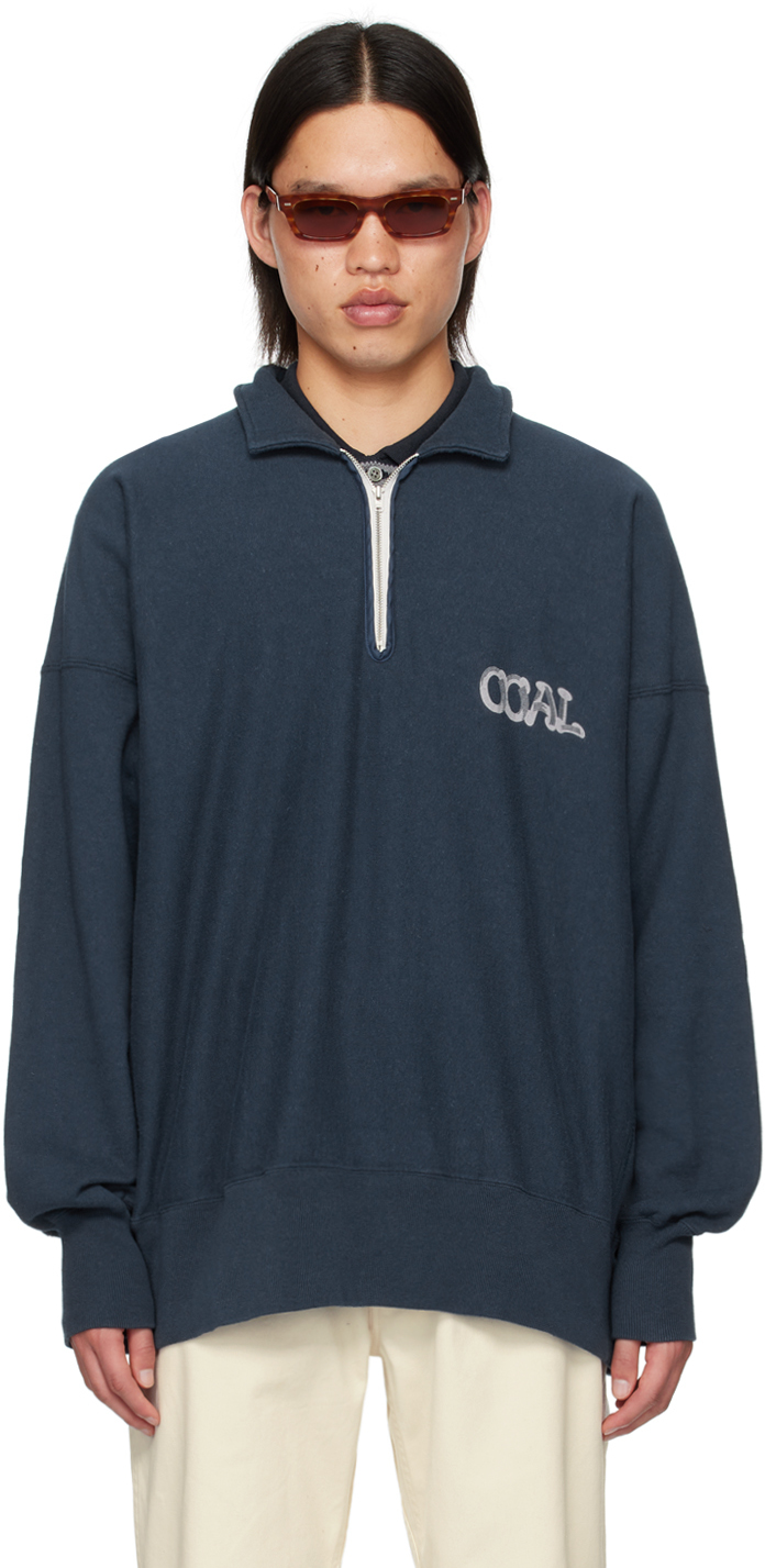 Navy Half-Zip Sweatshirt