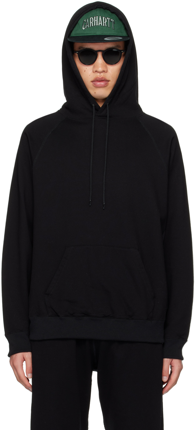 Shop Nanamica Black Paneled Hoodie In K Black