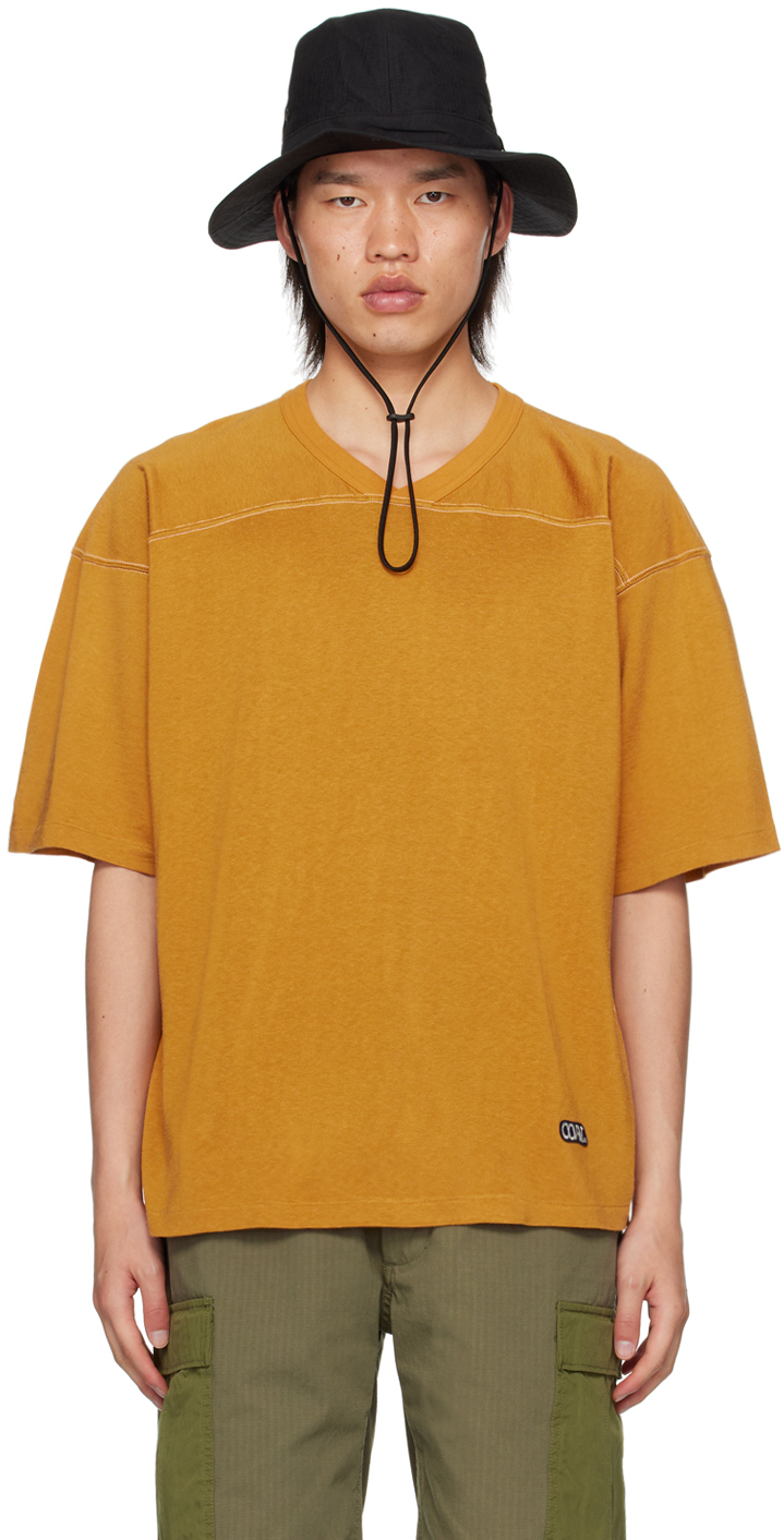【関税込み】nanamica イエロー Midshipman Tシャツ nanamicaのイエロー Midshipman Tシャツがセール中