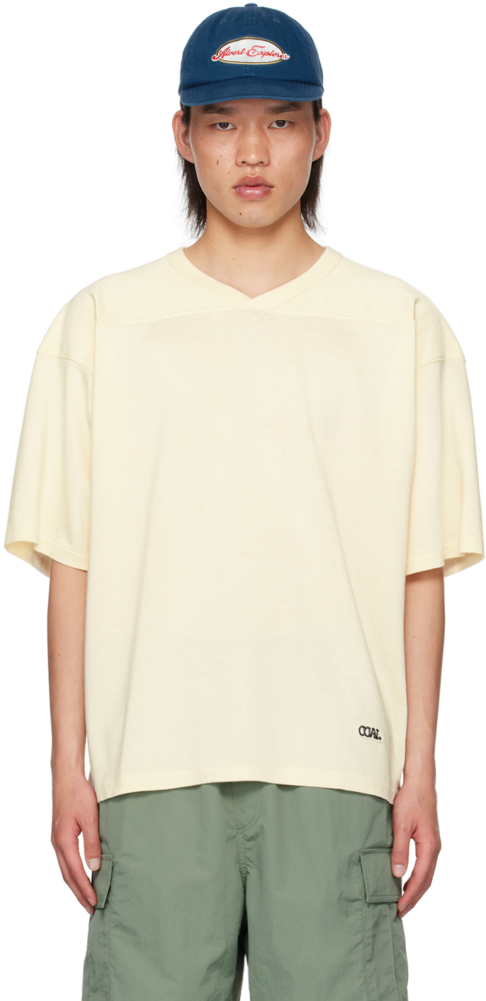 【関税込み】nanamica ベージュ Midshipman Tシャツ nanamicaのベージュ Midshipman Tシャツがセール中
