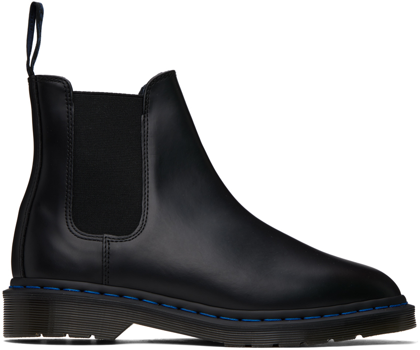Nanamica Black Dr. Martens Edition Graeme Chelsea Boots In Black Smooth