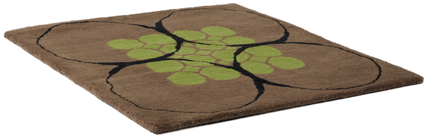 Maki Rugs Brown & Green Stone Rug In Brown/green