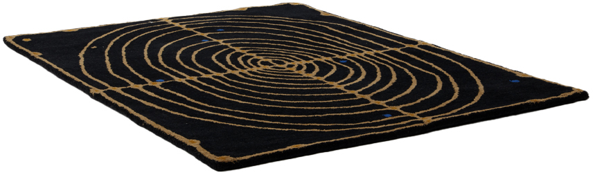 Maki Rugs Black & Beige Bullseye Rug In Black/beige