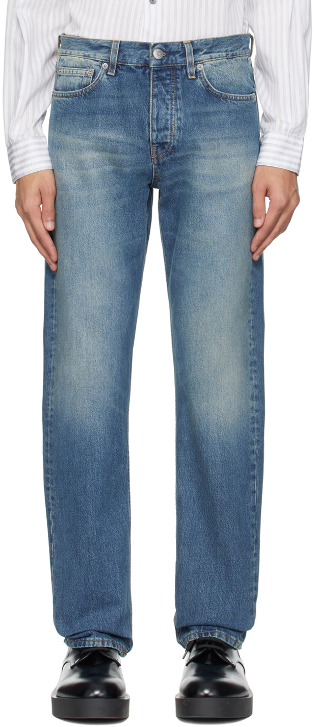 Shop Sunflower Blue Standard Jeans In 702 Mid Blue