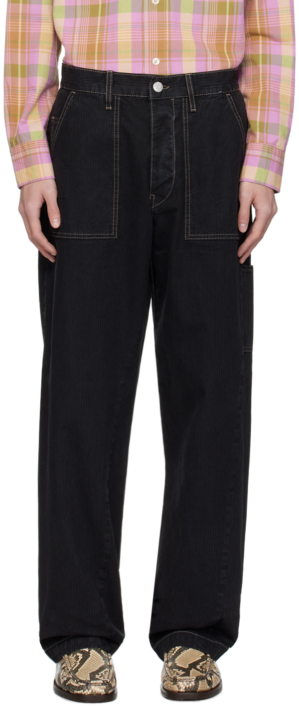 Pantalon/pantacourt Habillé Sunlight Noir Satiné Rayé Brillant - Taille 36/38 - Neuf