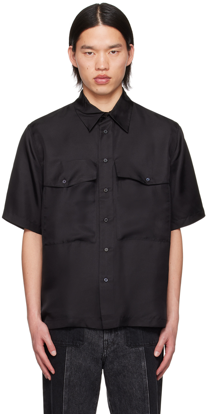 Sunflower Silk Shirt Ss Shirt In Black
