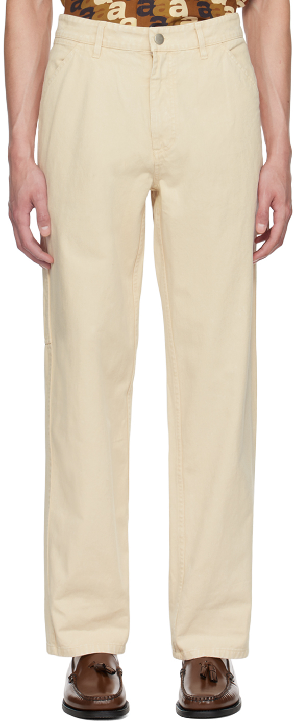 Shop Awake Ny Off-white Pocket Trousers In Off White