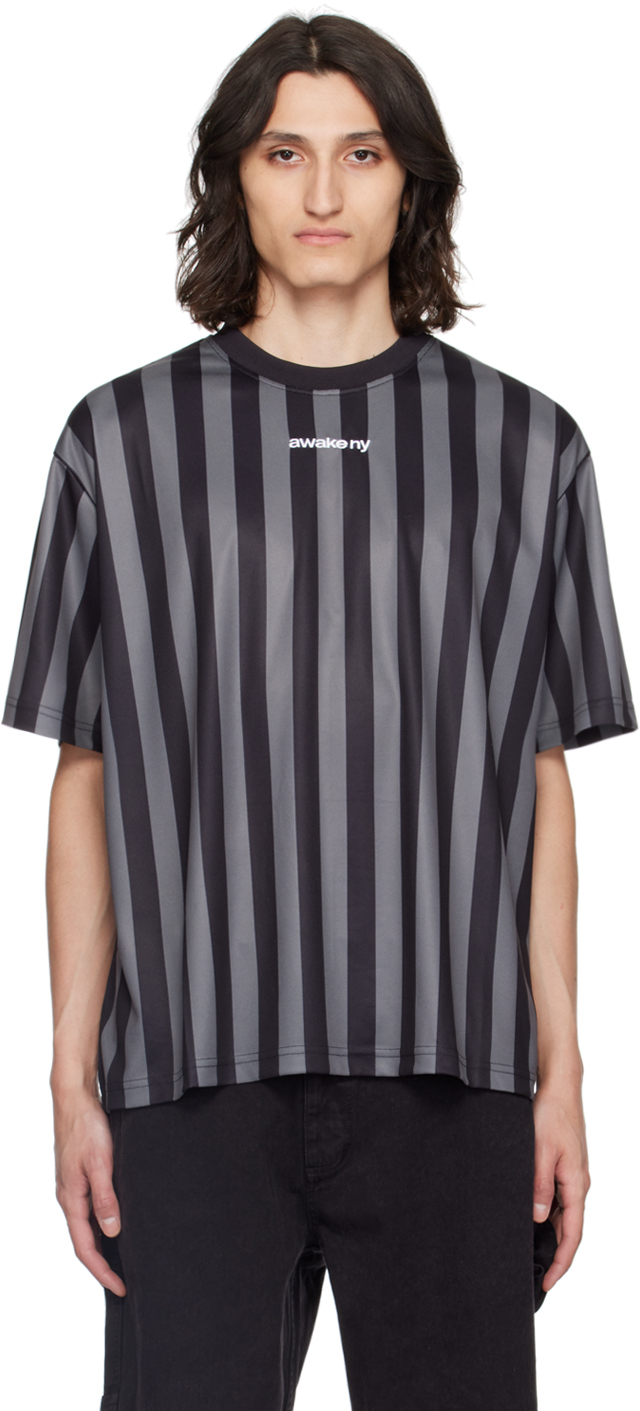 Black & Gray Print T-Shirt