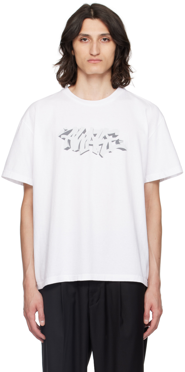 Shop Awake Ny White Print T-shirt