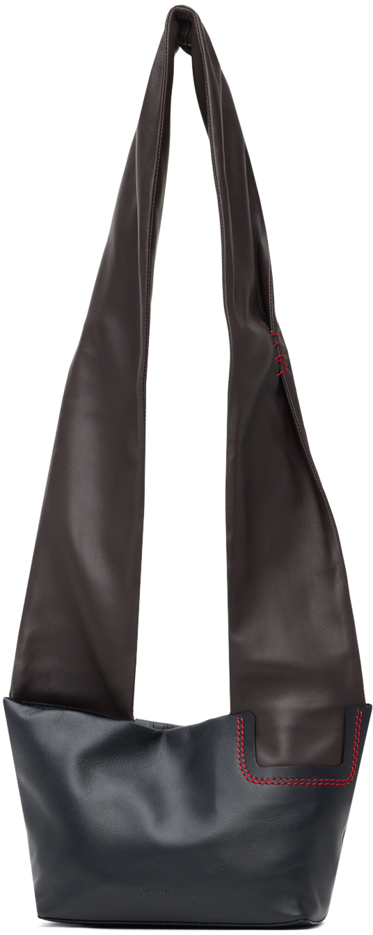 Monochrome Woman Leather Shoulder Bag l Italian Genuine Leather l  LeatherFLO – LEATHERFLO
