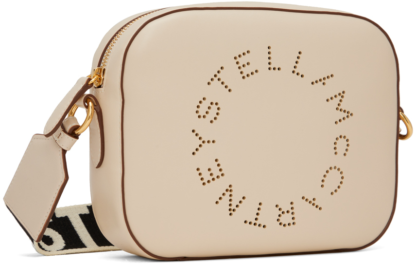 Shop Stella Mccartney White Logo Camera Bag In 9000 Pure White