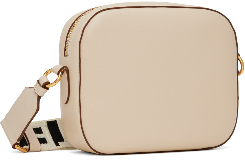 Shop Stella Mccartney White Logo Camera Bag In 9000 Pure White