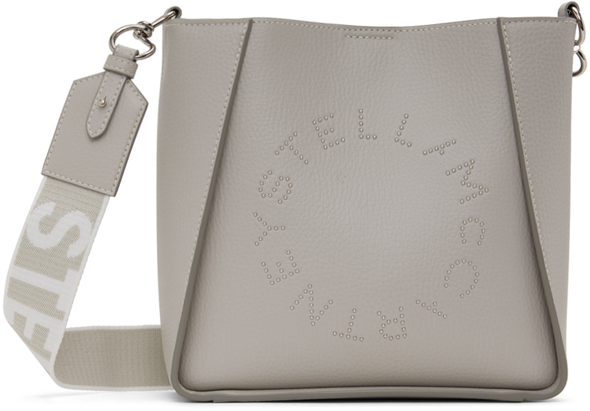 Stella Mccartney Grey Logo Crossbody Bag