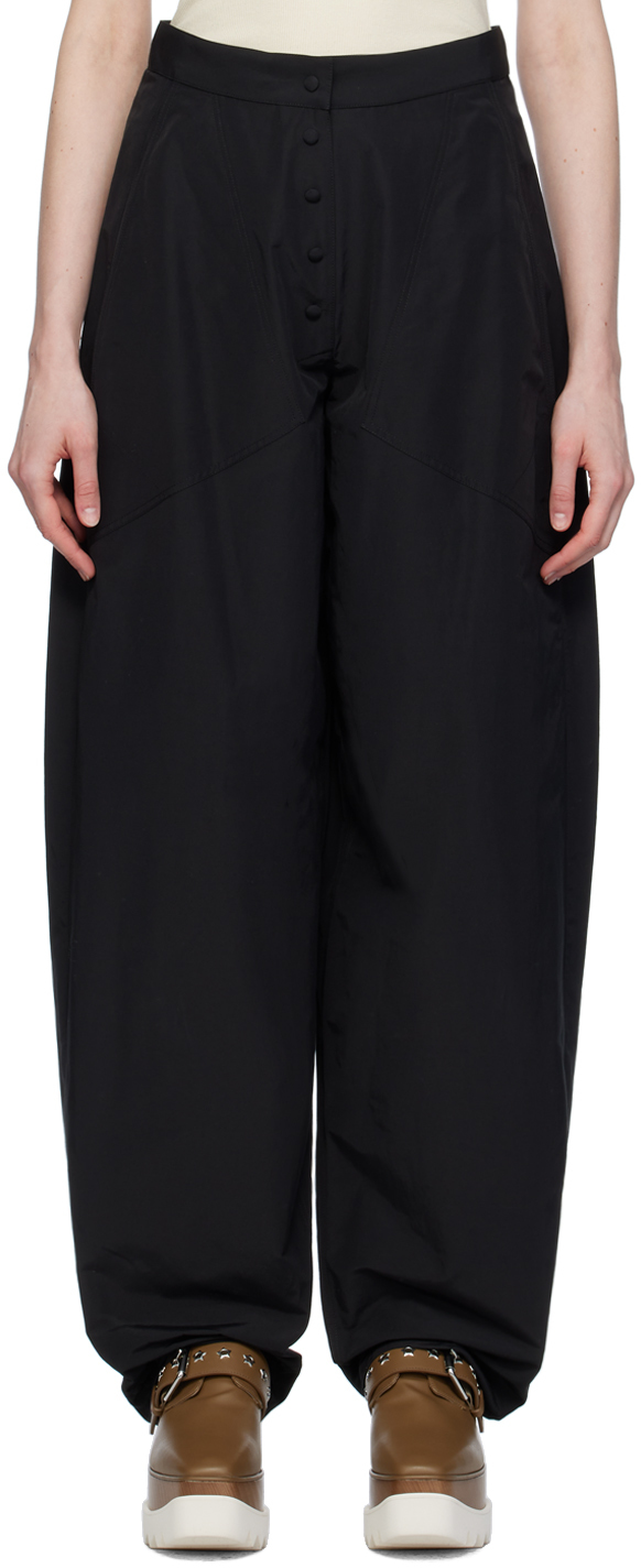 Shop Stella Mccartney Black Tapered Trousers In 1000 Black