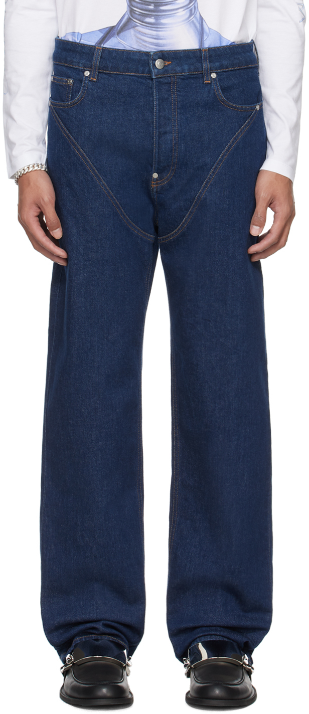 Stella Mccartney Blue 'platinum Dream' Jeans In 4003 Dark Blue
