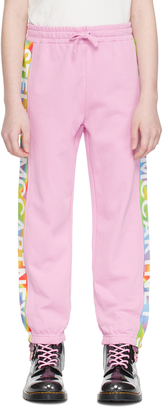 Kids Pink Printed Sweatpants by Stella McCartney