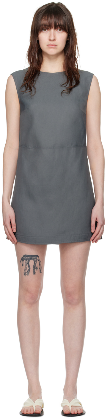 【関税込み】Loulou de Saison グレー Hoya ミニワンピース Loulou de Saisonのグレー Hoya ミニワンピースがセール中