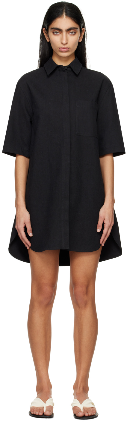 【関税込み】Loulou de Saison ミニドレス Loulou de Saison EVAN ドレス - Black | FWRD