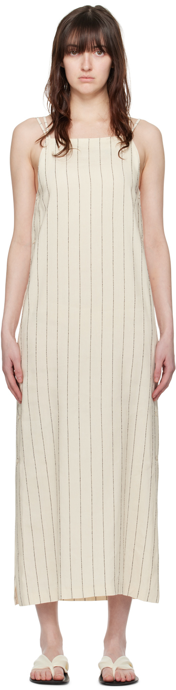 【関税込み】Loulou de Saison ベージュ Seram ミディアムドレス loulou-studio-off-white-sulum-