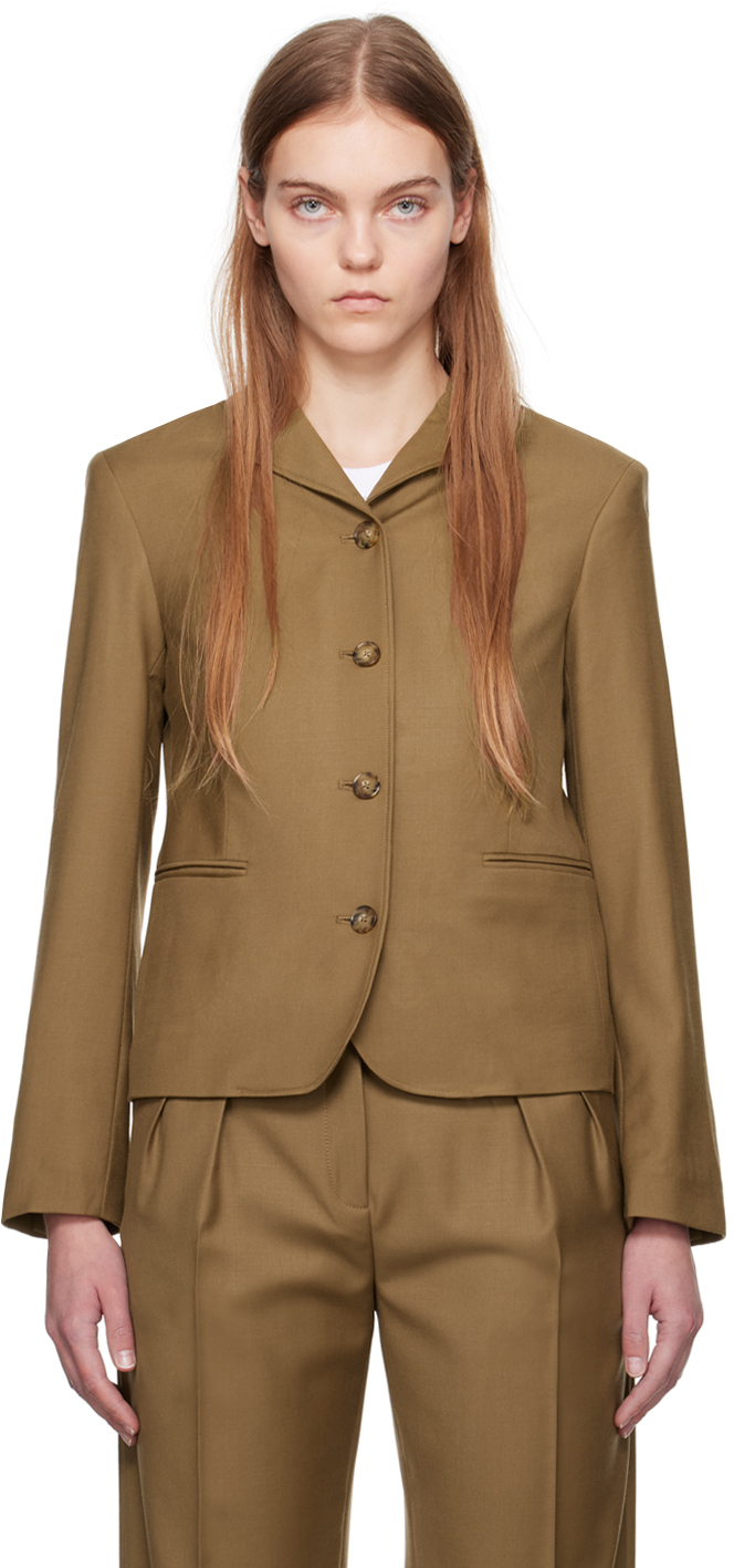 Loulou Studio Brown Marnie Blazer In Antique Brown