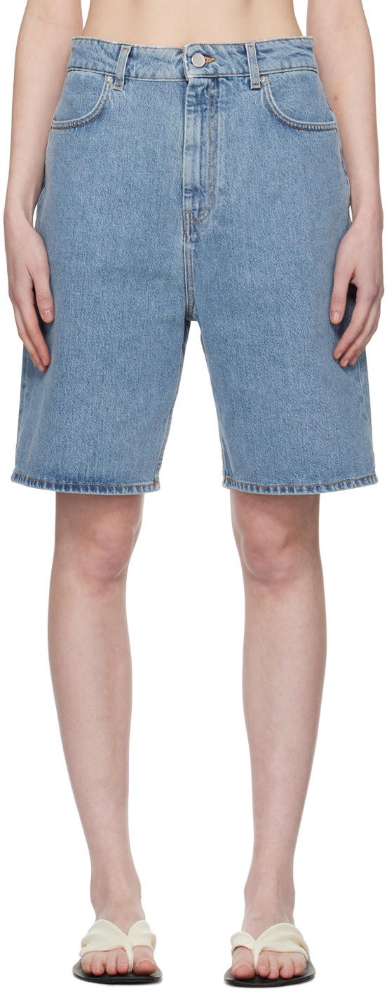 Blue Isu Denim Shorts