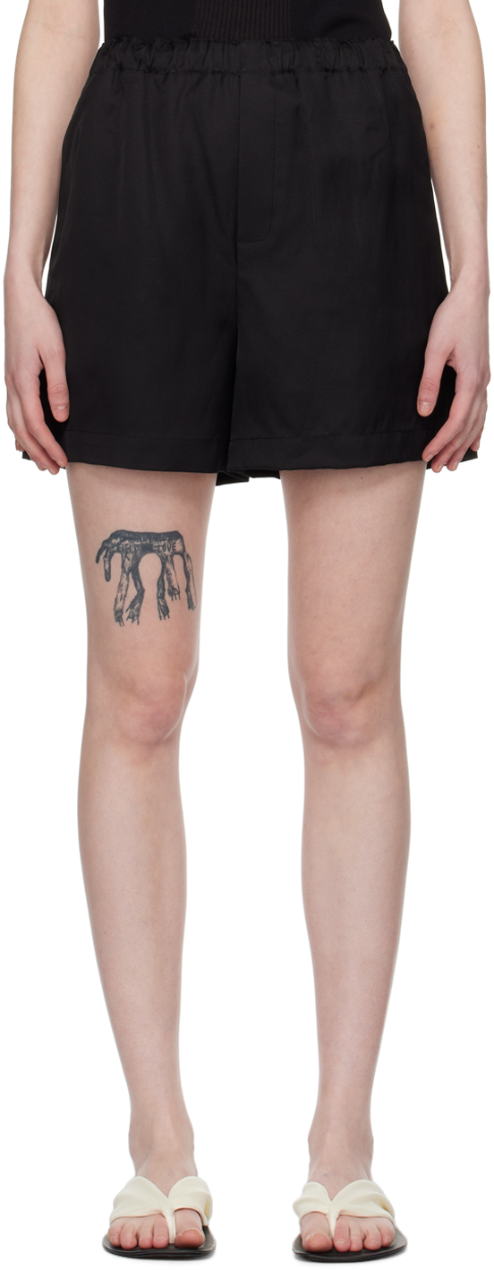【関税込み】Loulou de Saison ブラック Zinia ショートパンツ LouLou De Saison Zinia ショートパンツ | ブラック | FARFETCH JP