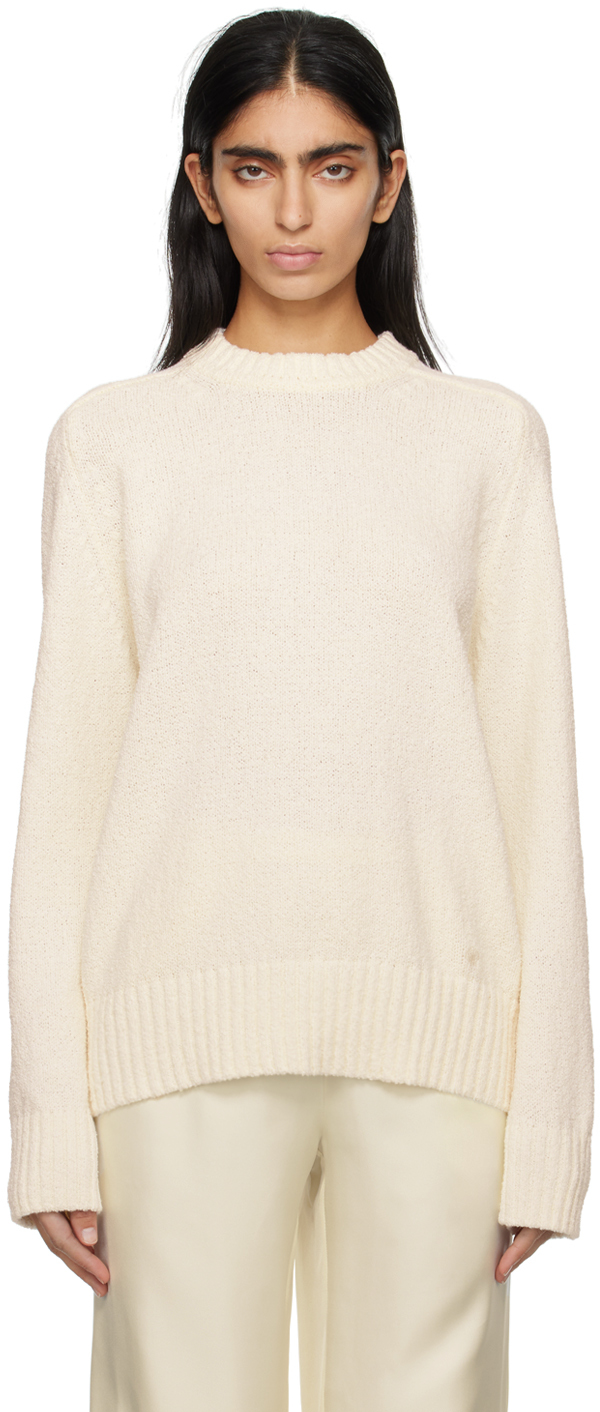 LOULOU STUDIO OFF-WHITE CANILLO jumper