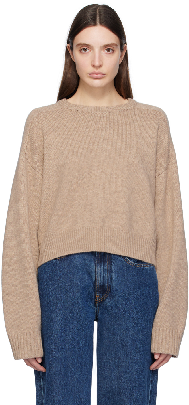 Beige Bruzzi Sweater by Loulou Studio on Sale