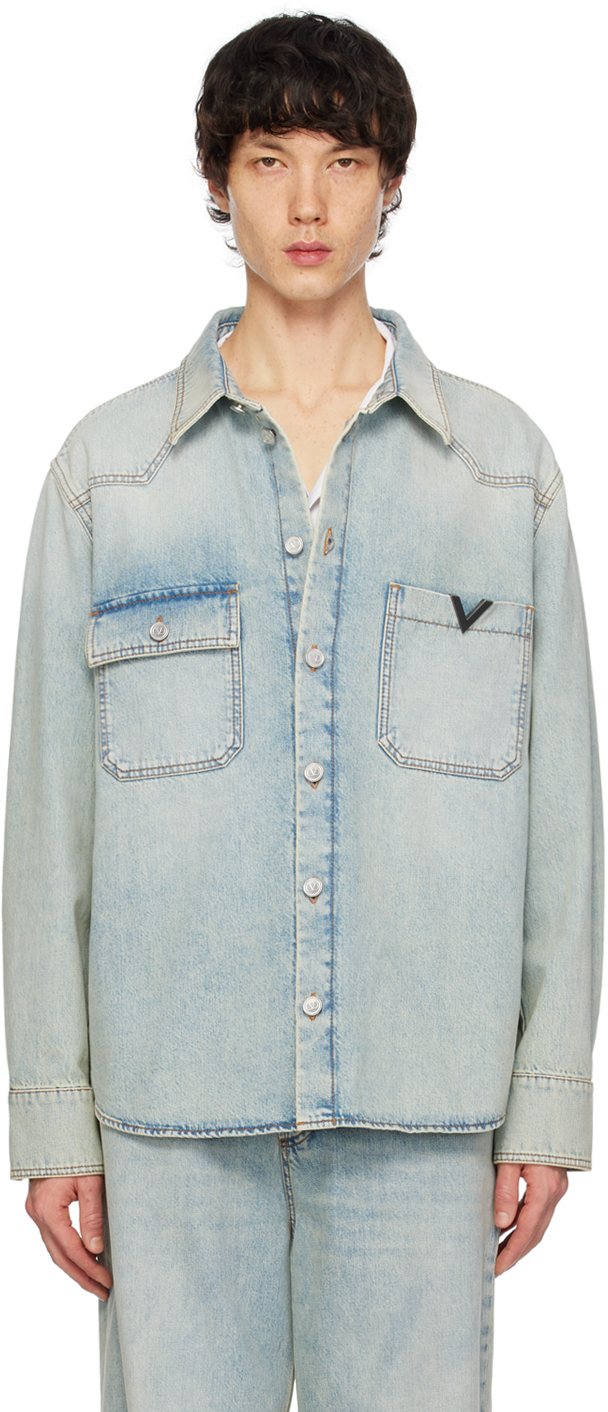VALENTINO LONG SLEEVE DENIM SHIRT 261428