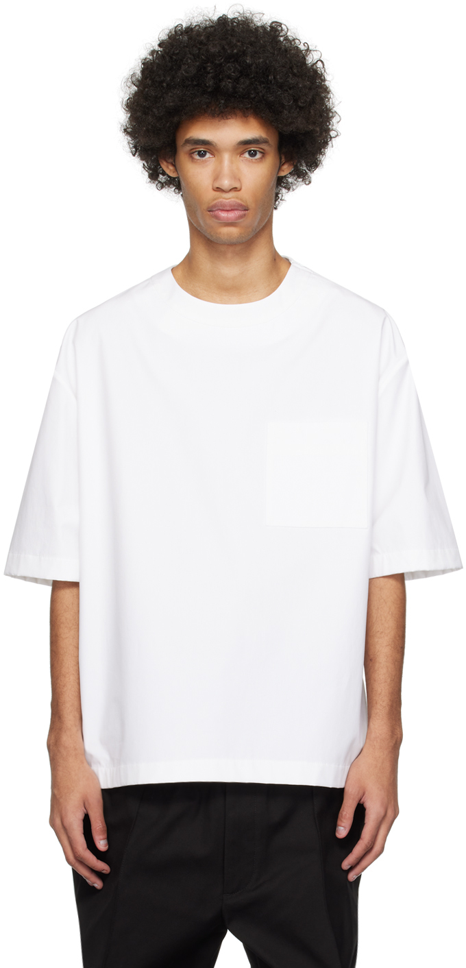 Valentino White Pocket T-shirt In Bianco