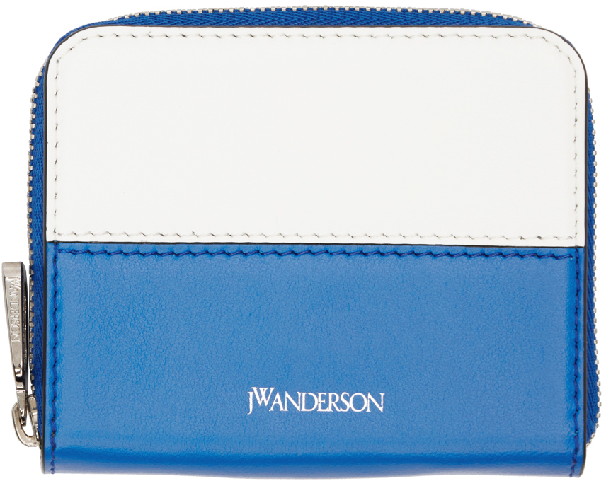 【JW Anderson】 ブルー＆ホワイト コインウォレット Blue & White Coin Wallet by JW Anderson on Sale