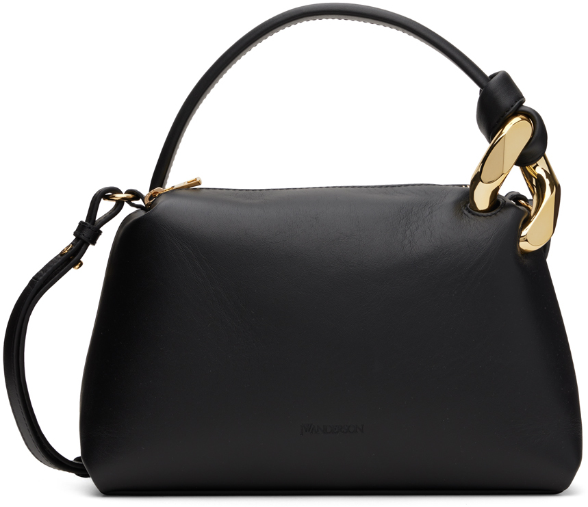 JW Andersonのブラック レザー スモール JWA Corner バッグが