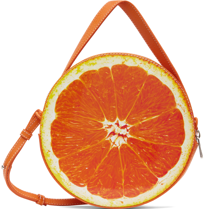 Shop Jw Anderson Orange Leather Bag In 429 Orange