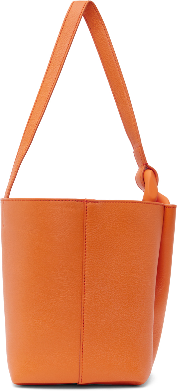 JW Anderson Jwa Corner Leather Bucket Bag Orange