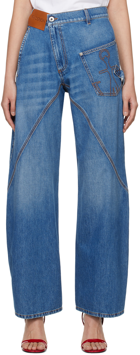Blue Twisted Jeans