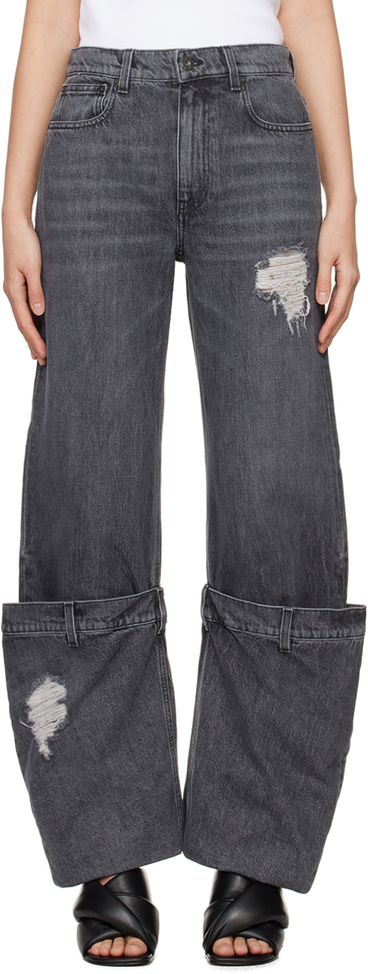 SSENSE Exclusive Gray Bucket Jeans