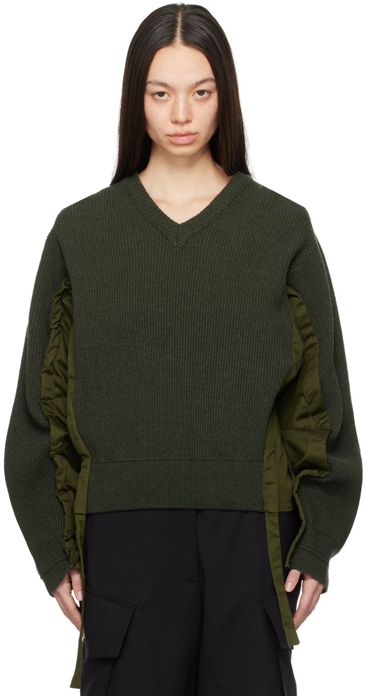 Green Drawstring Sweater