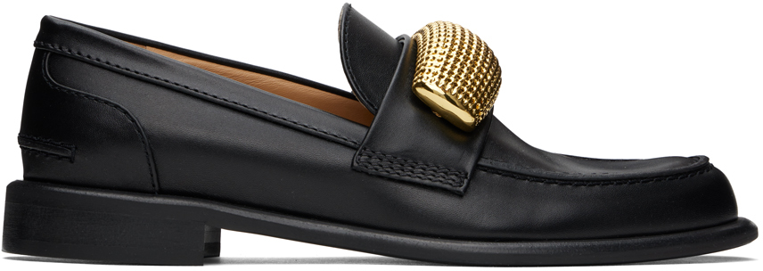 【関税込み】JW Anderson ブラック Popcorn ローファー Black Popcorn Loafers by JW Anderson on Sale