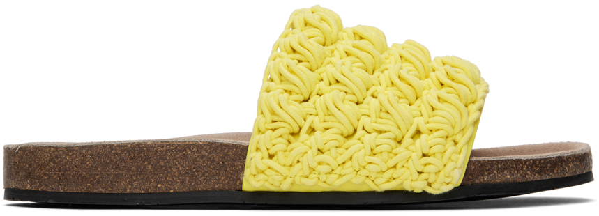 JWアンダーソン クロシェ スライダー JW ANDERSON Crocheted cotton slides | NET-A-PORTER