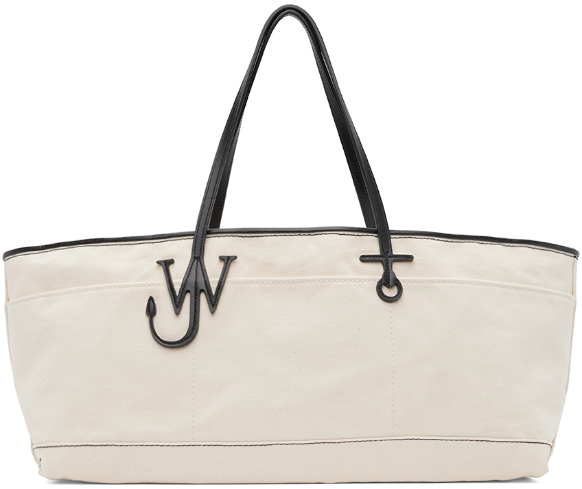 Off-White Stretch Anchor Canvas Tote