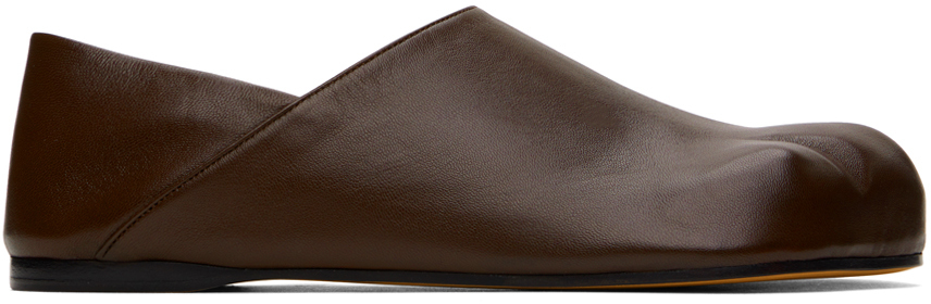 Shop Jw Anderson Brown Paw Loafers In 19195-200-brown