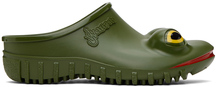 Green Wellipets Edition Frog Loafers
