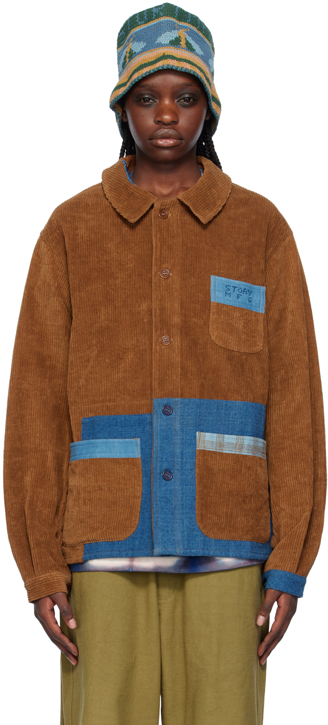 Story Mfg. Brown French Jacket In Brown Scarecrow