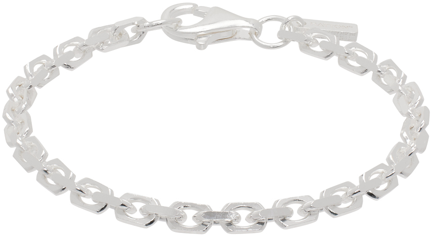Silver Anchor Chain Bracelet