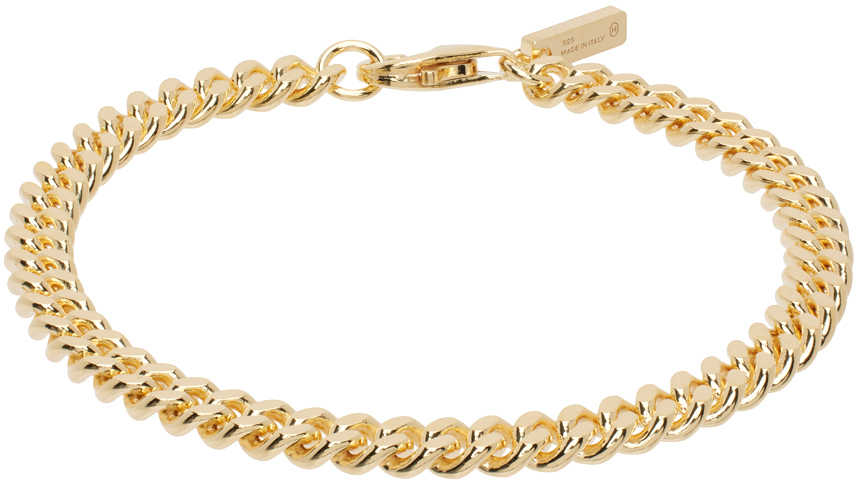 Hatton Labs: Gold Mini Cuban Bracelet | SSENSE