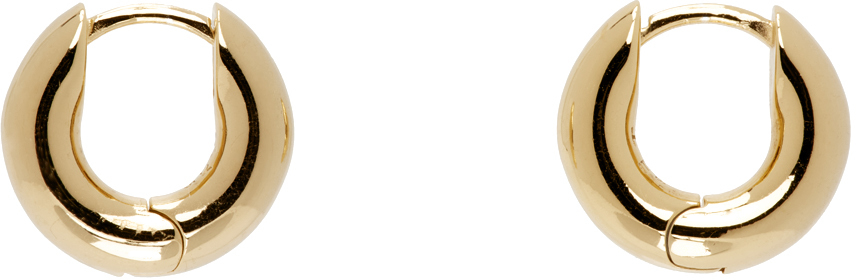 Gold Round Hoop Earrings