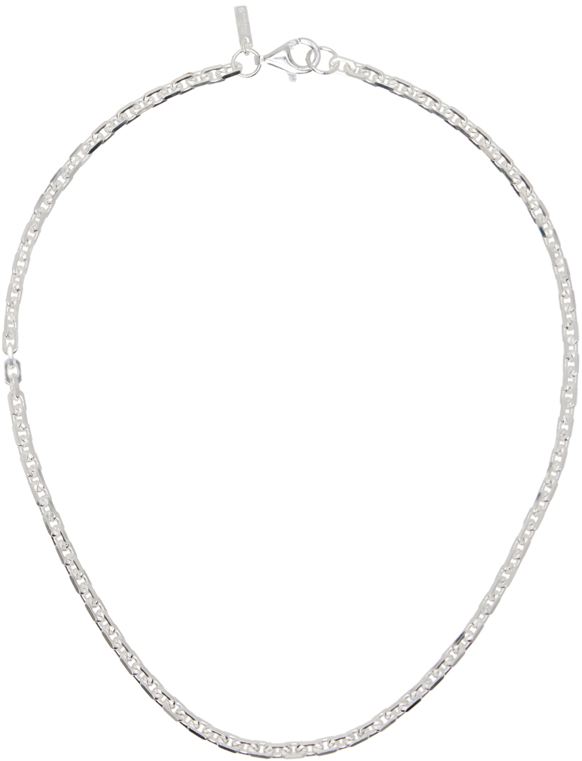 Hatton Labs: Silver Classic Anchor Chain Necklace | SSENSE Canada