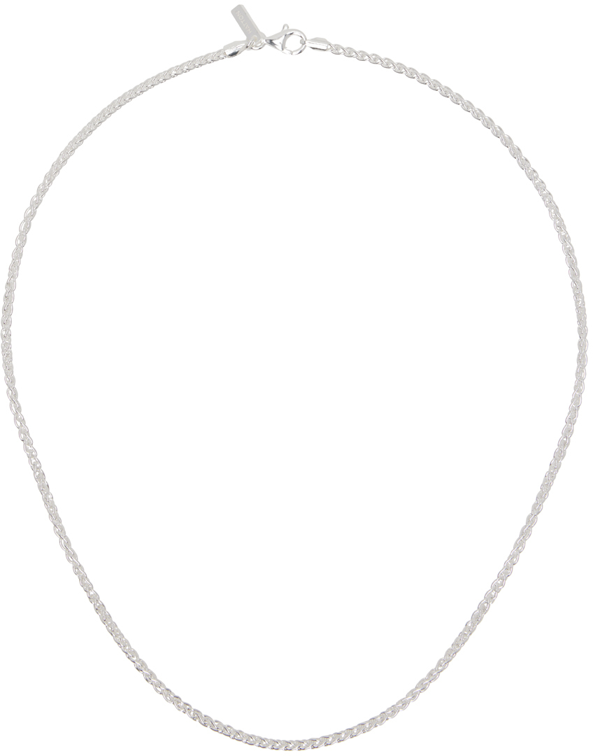 Shop Hatton Labs Silver Classic Rope Chain Necklace