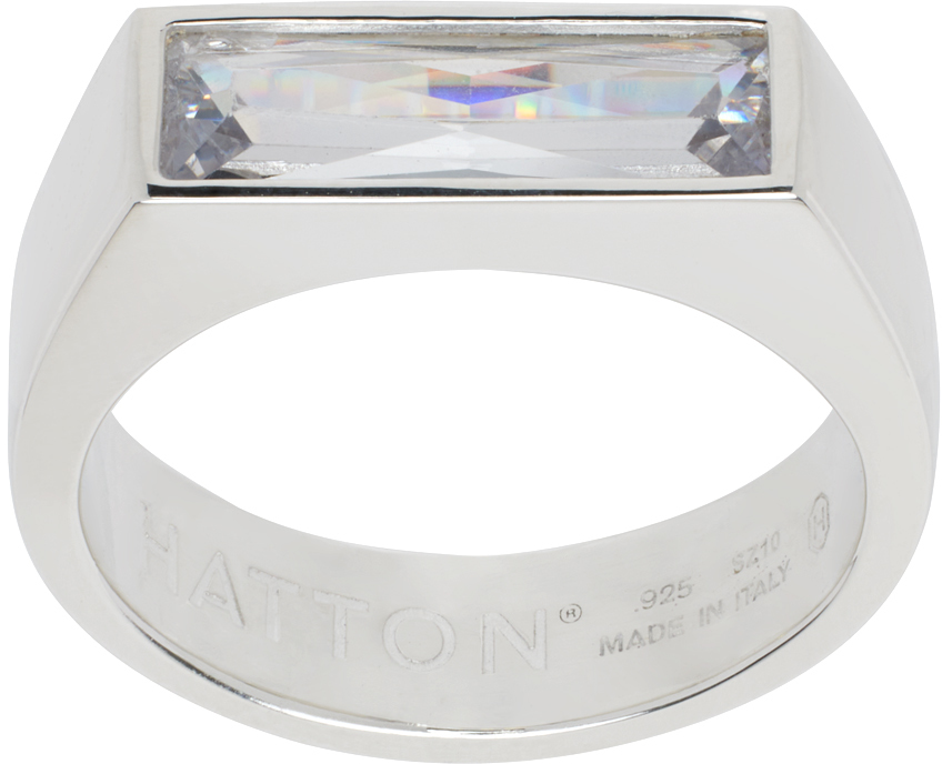 Shop Hatton Labs Silver Baguette Ring